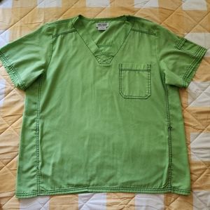 Women's Scrub top, M&M Scrubs,  Size XL, Green